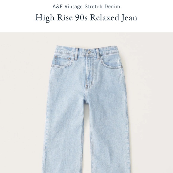 Abercrombie High Rise 90s Relaxed Jeans - Picture 2 of 7